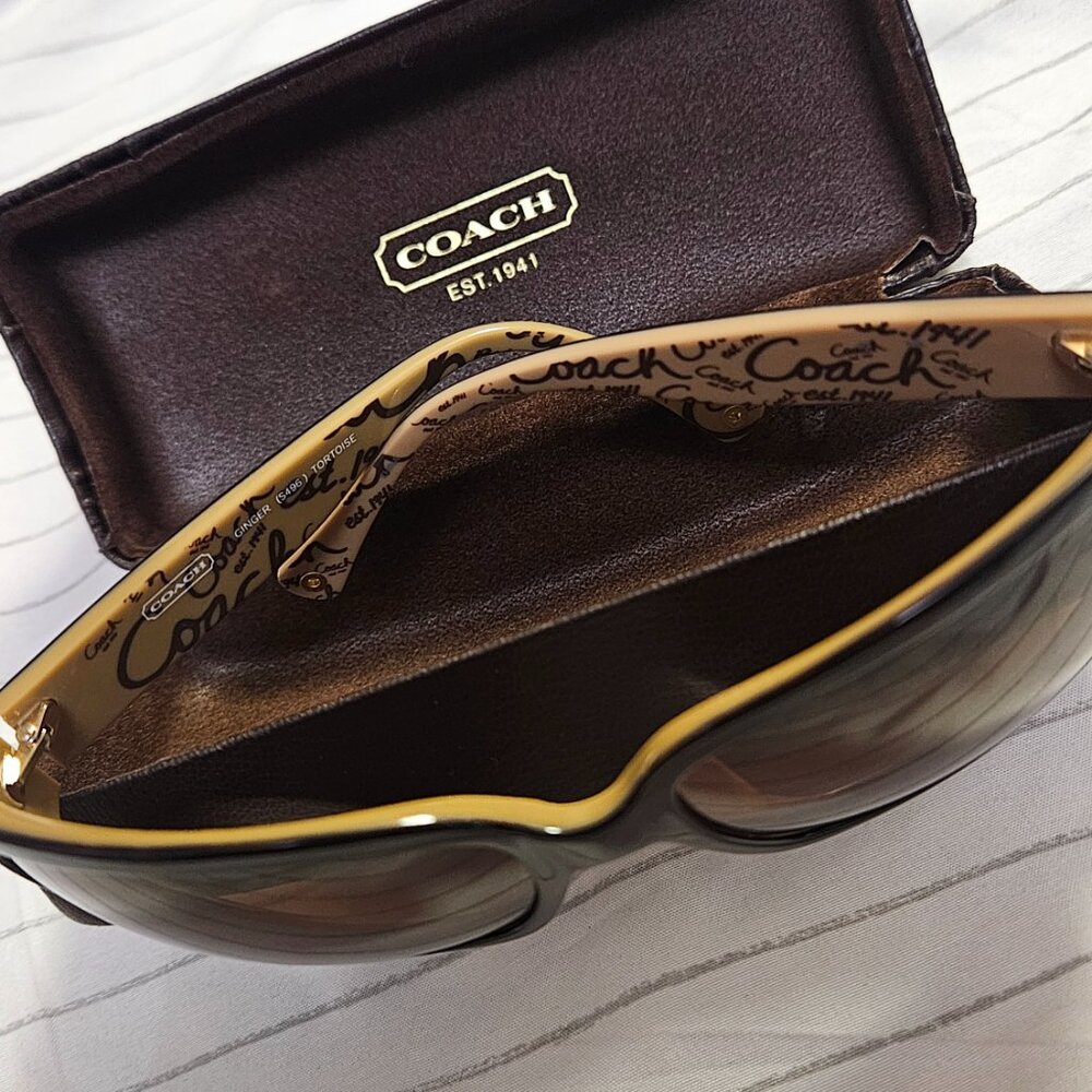 Coach sunglasses ~ Ginger (S496) Tortoise - Picture 3 of 4
